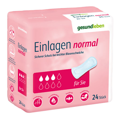 GESUND LEBEN Einlagen normal 24 St