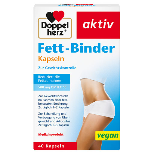 DOPPELHERZ Fett-Binder Kapseln 40 St