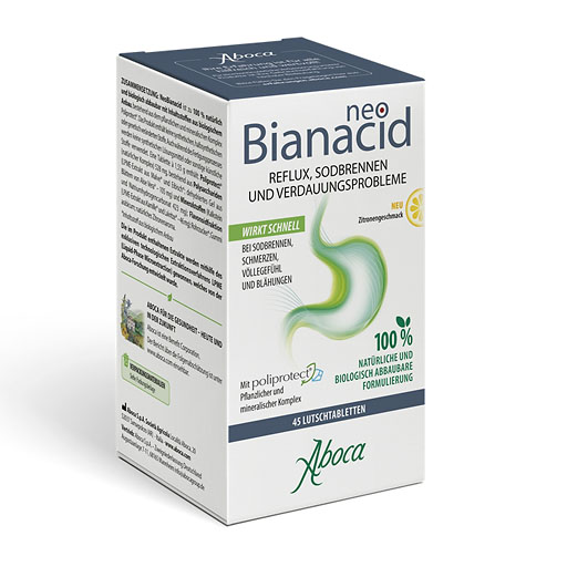 NEO BIANACID Lutschtabletten bei Sodbrennen mit Zitronengeschmack 45 St