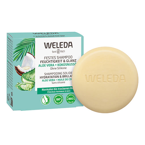 WELEDA festes Shampoo Feuchtigkeit & Glanz 50 g